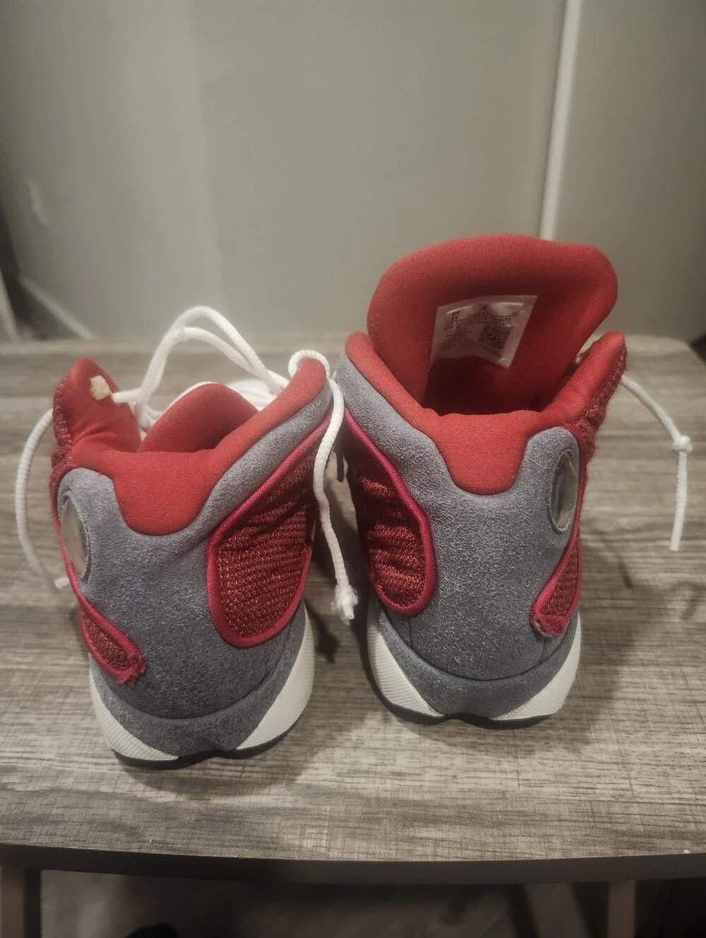 Air Jordan 13 Retro Gym Red White Red Gray Athletic Sneaker Size 1Y IH2083-209